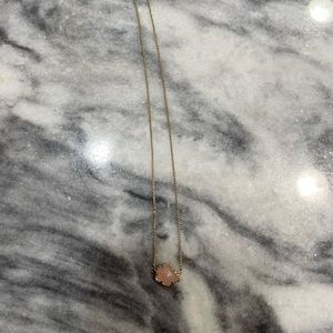 Kendra Scott pink stone necklace